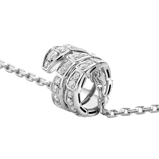 SERPENTI  NECKLACE DOUBLE RING DIAMOND